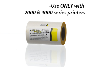 etch2000roll - 4" wide 100 foot long Step-Two stencil roll