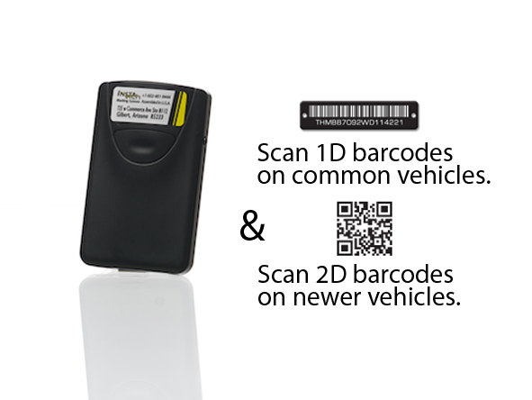scan8d2 - Mini wireless bluetooth linear & 2D QR type barcode scanner
