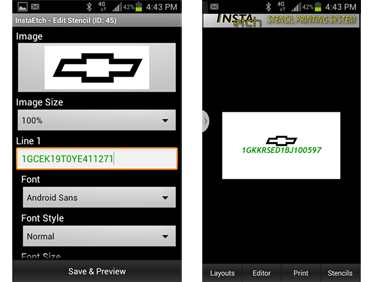 Android Mobile <b>Stencil Design Printing App</b>